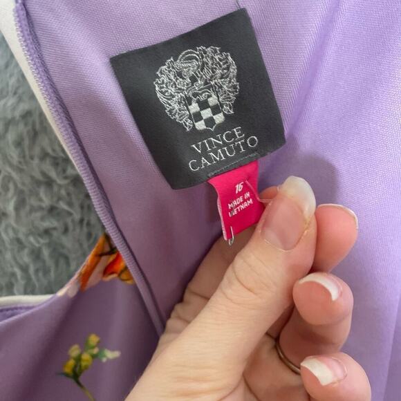 Vince Camuto womens cap sleeve scuba shift dress colorful floral professional 16 - Picture 9 of 12